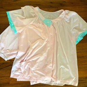 DREAMY RETRO PJs- Silky pants & matching Shirt Vintage Shadowline